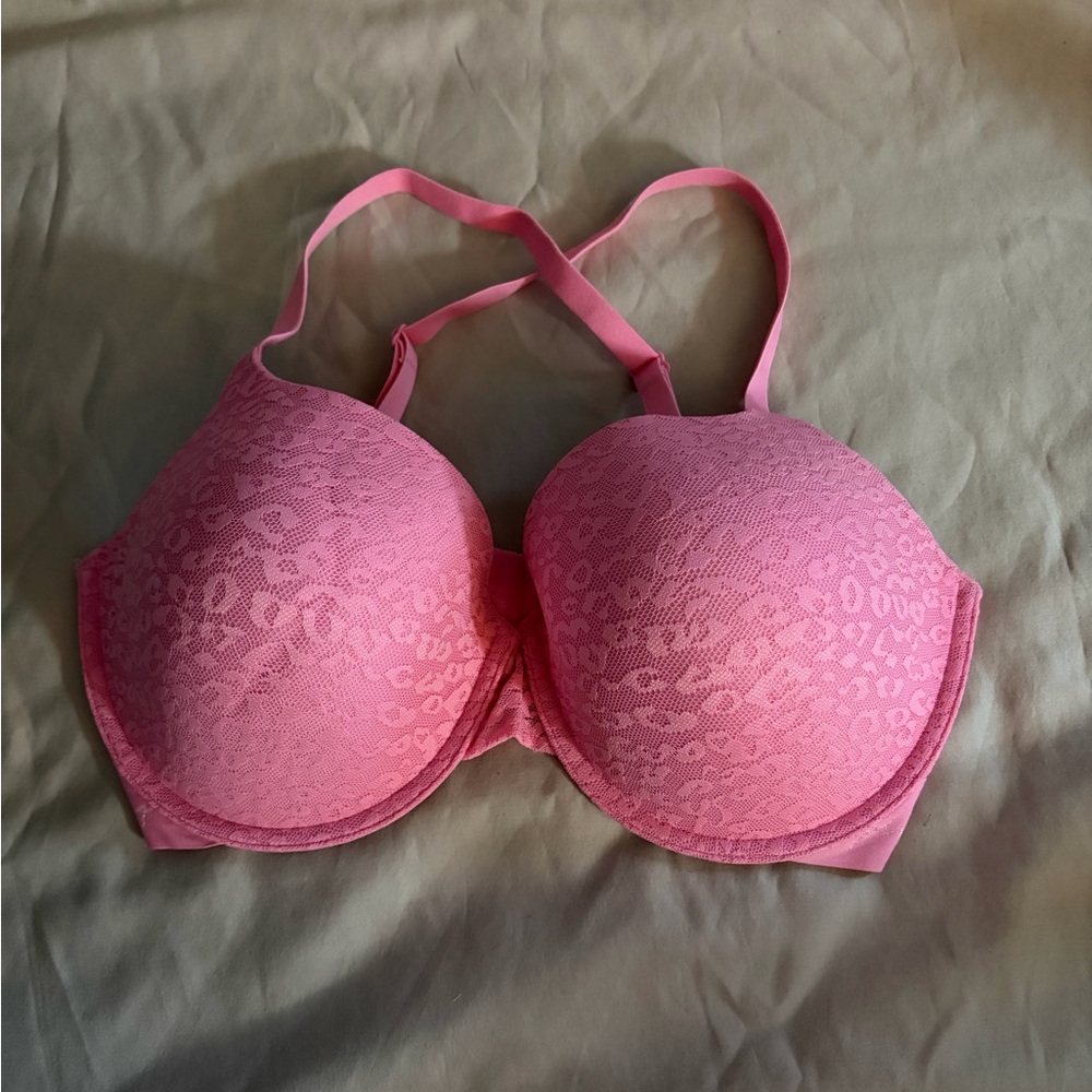 Victoria Secret Pink Wear Everywhere T-Shirt Lightly Lined Bra 36DDD EUC